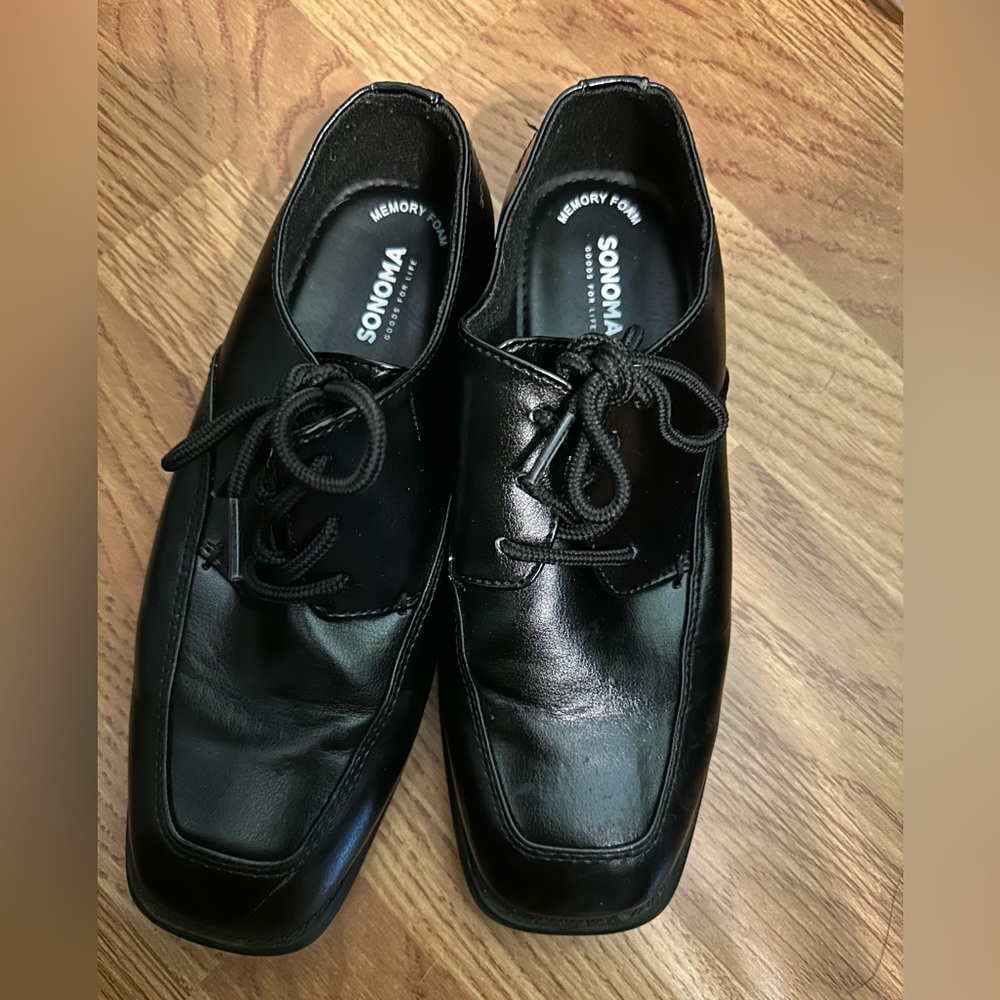 SONOMA SNALEXANDER Memory Foam Lace Up Dress Shoes